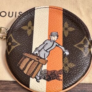 LOUIS VUITTON Monogram Groom Porte Monnaie Rond Wallet M60037