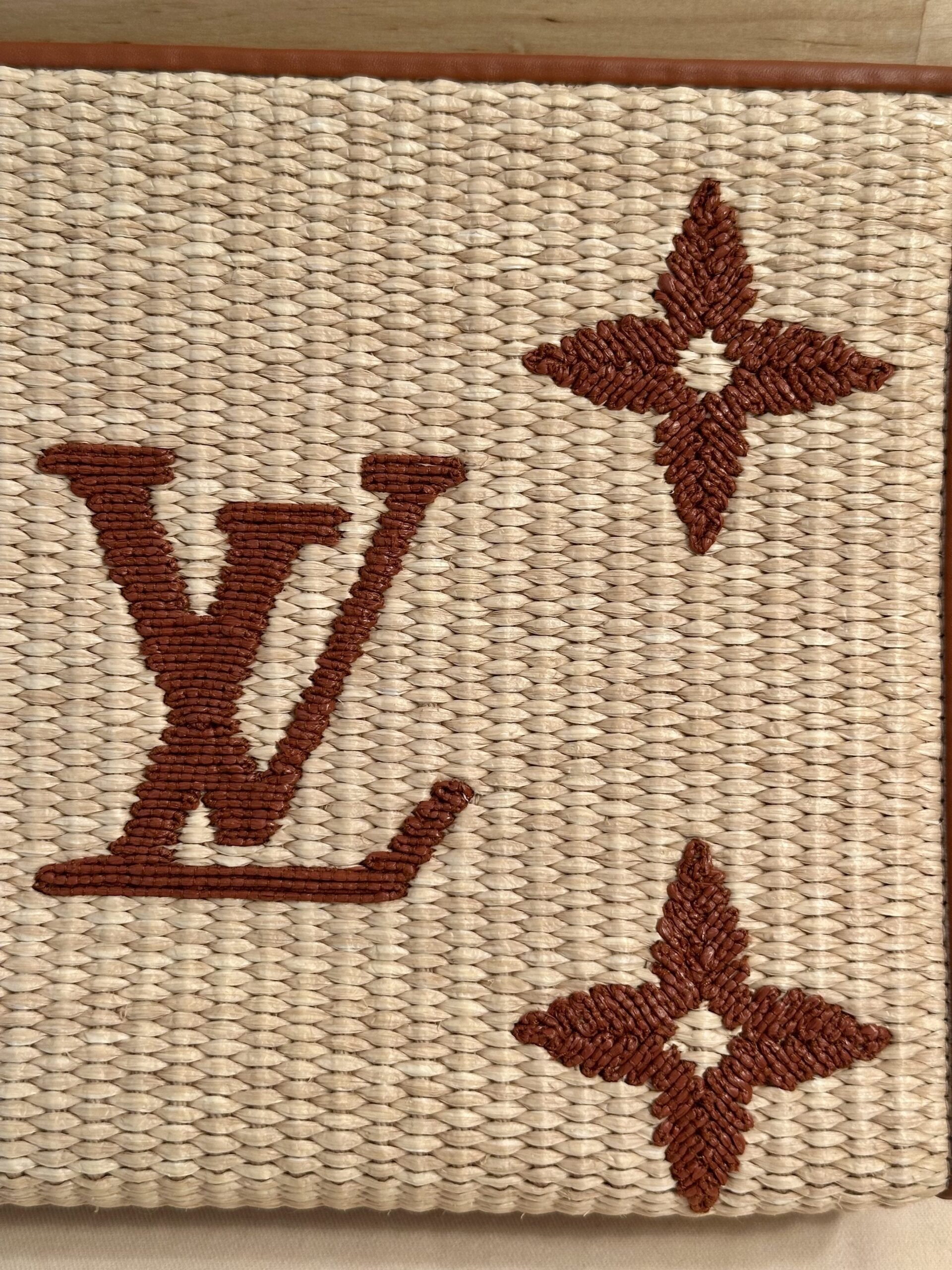 LOUIS VUITTON Pouch Toilet 26 M.Raffia, M80351, Chip, gesticktes Monogram – Bild 11