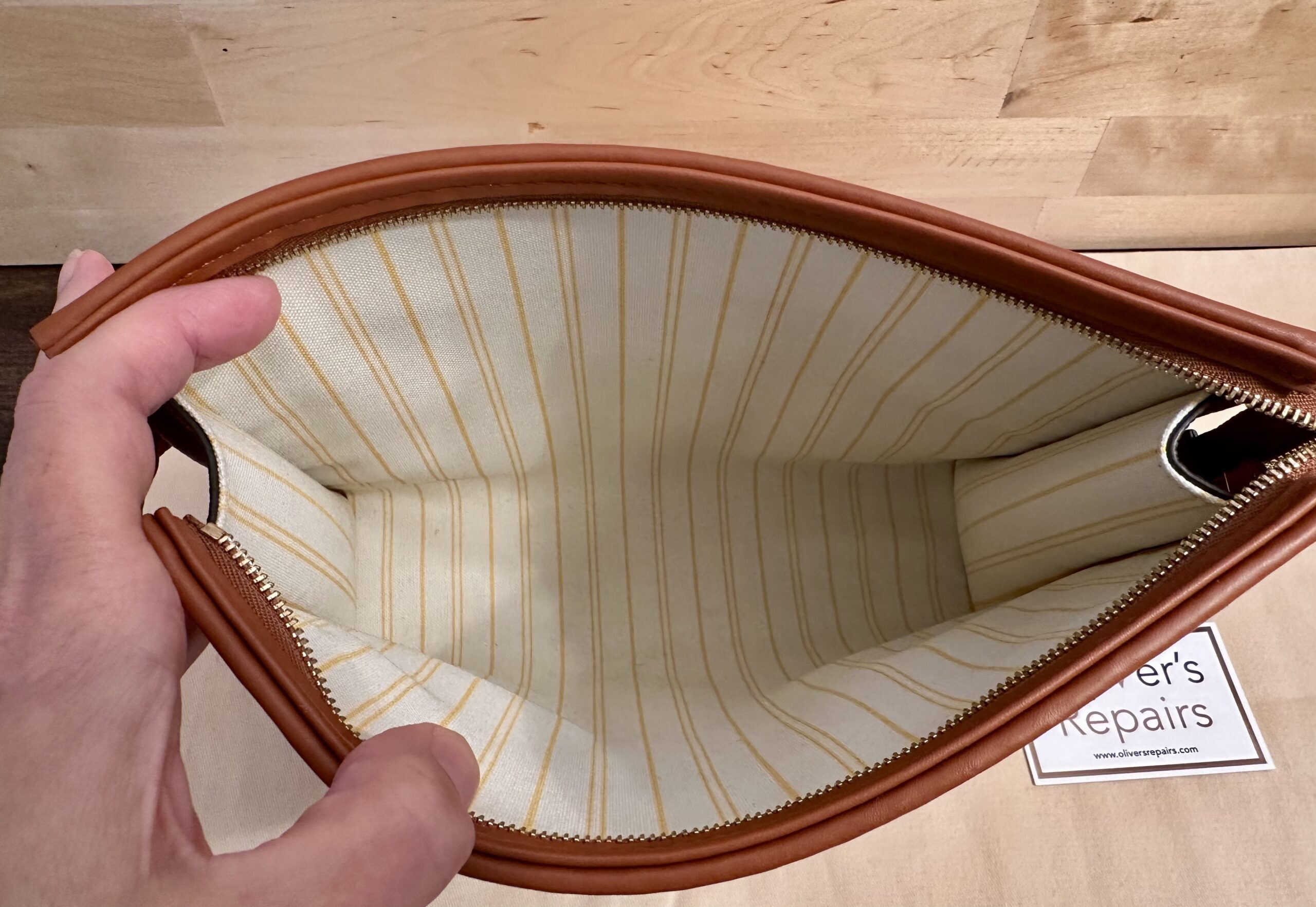 LOUIS VUITTON Pouch Toilet 26 M.Raffia, M80351, Chip, gesticktes Monogram – Bild 9