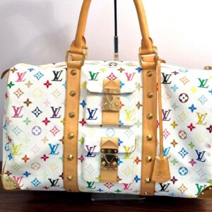 LOUIS VUITTON Keepall 45 Multicolor weiß M92641