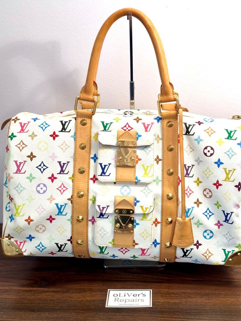 LOUIS VUITTON Keepall 45 Multicolor weiß M92641