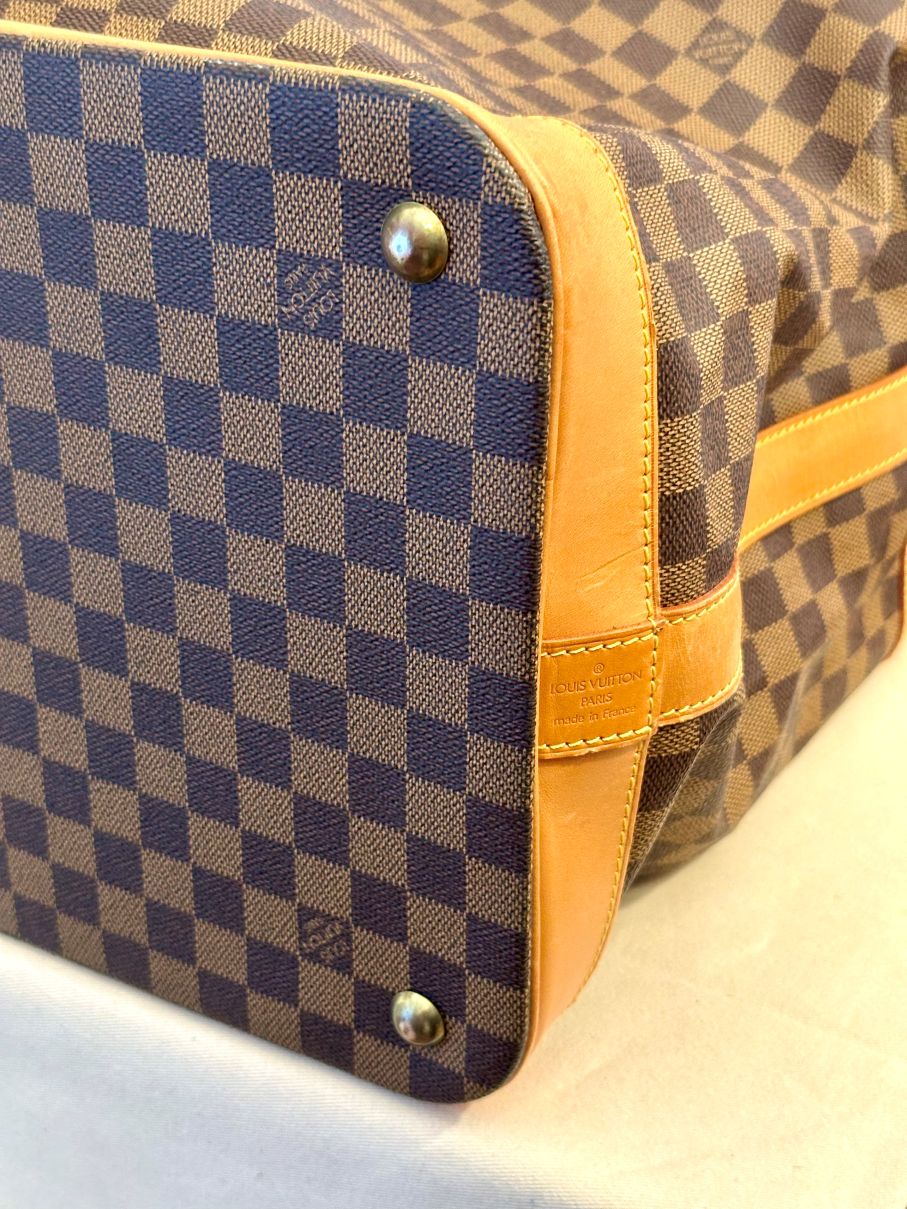 LOUIS VUITTON Cruiserbag Sonderserie limitiert - Sonderstempel mit No. 0008 1896-1996 Edition Centenaire, Damier mit Naturleder M99040 Datacode SP0946 – Bild 6