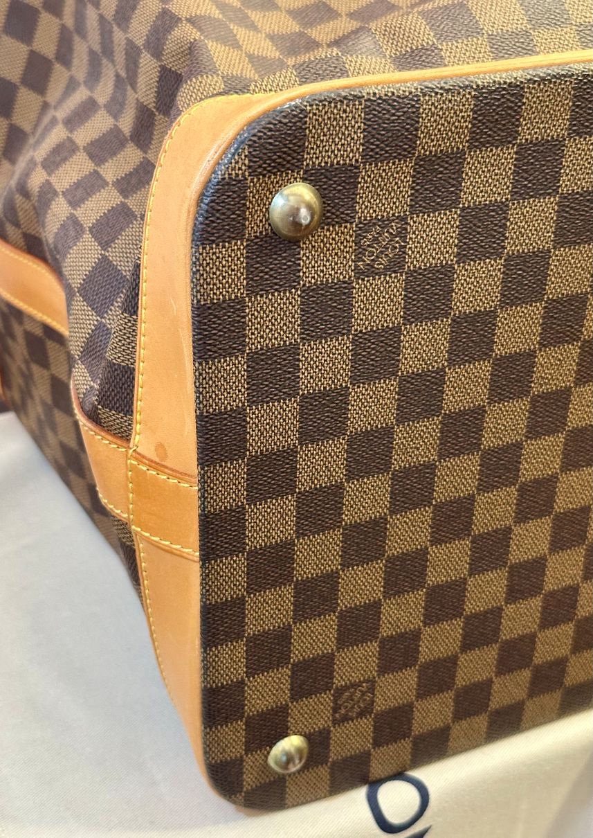 LOUIS VUITTON Cruiserbag Sonderserie limitiert - Sonderstempel mit No. 0008 1896-1996 Edition Centenaire, Damier mit Naturleder M99040 Datacode SP0946 – Bild 9