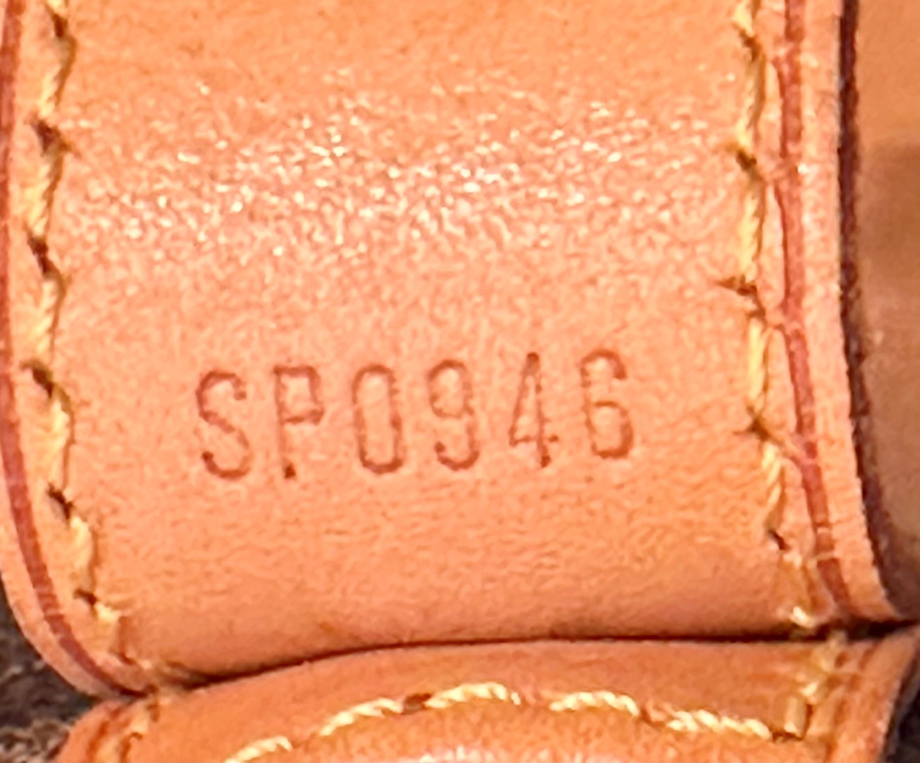 LOUIS VUITTON Cruiserbag Sonderserie limitiert - Sonderstempel mit No. 0008 1896-1996 Edition Centenaire, Damier mit Naturleder M99040 Datacode SP0946 – Bild 12