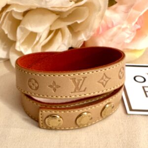 LOUIS VUITTON Doppel-Armband VVN-Leder, Bracelet Omotesando Opening 01/09/02 Japan