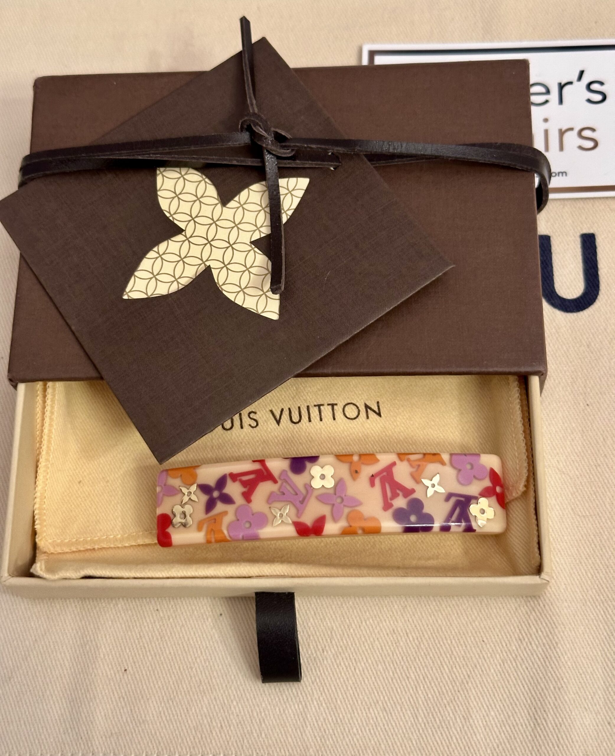 LOUIS VUITTON Haarspange Inclusion, Material Resin, Sonderedition
