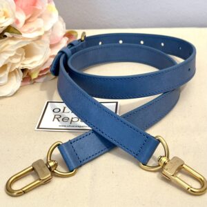 LOUIS VUITTON Schulterriemen, Leder im Blauton