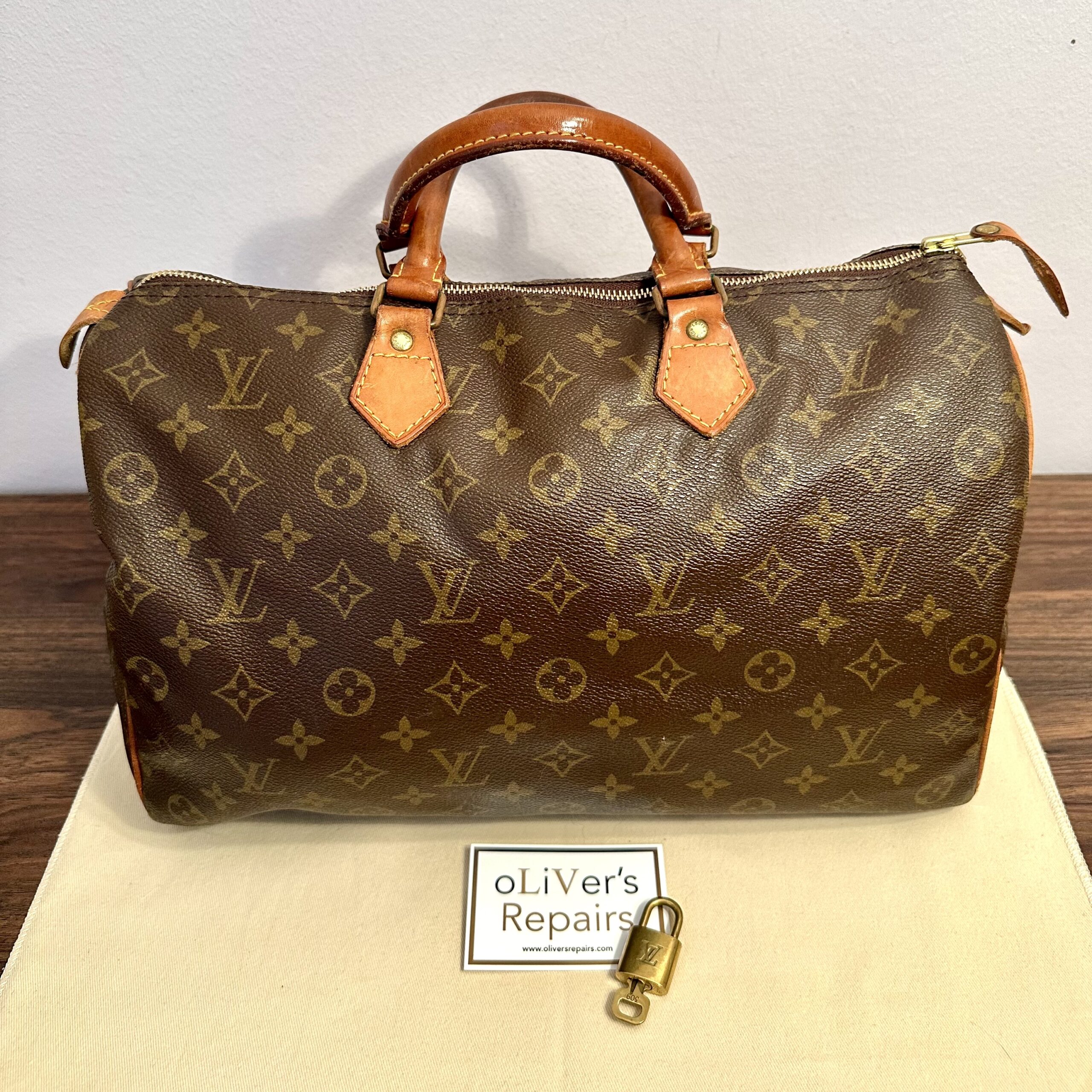 LOUIS VUITTON Speedy 35 monogram, M41524, Datacode 823