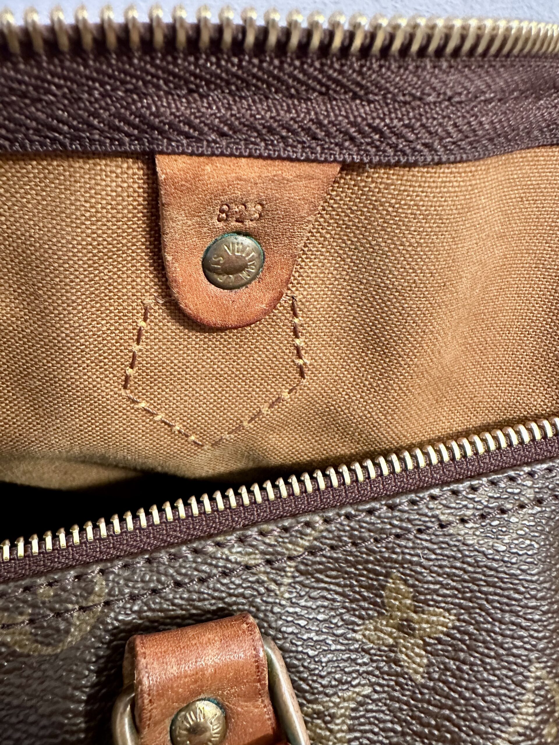 LOUIS VUITTON Speedy 35 monogram, M41524, Datacode 823 – Bild 13