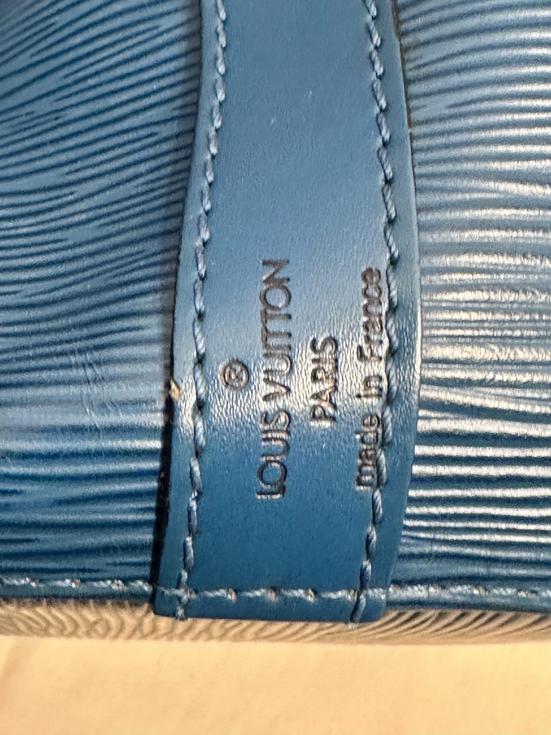 LOUIS VUITTON Noe Petit Epi, blue, M44105, AR0964 – Bild 5