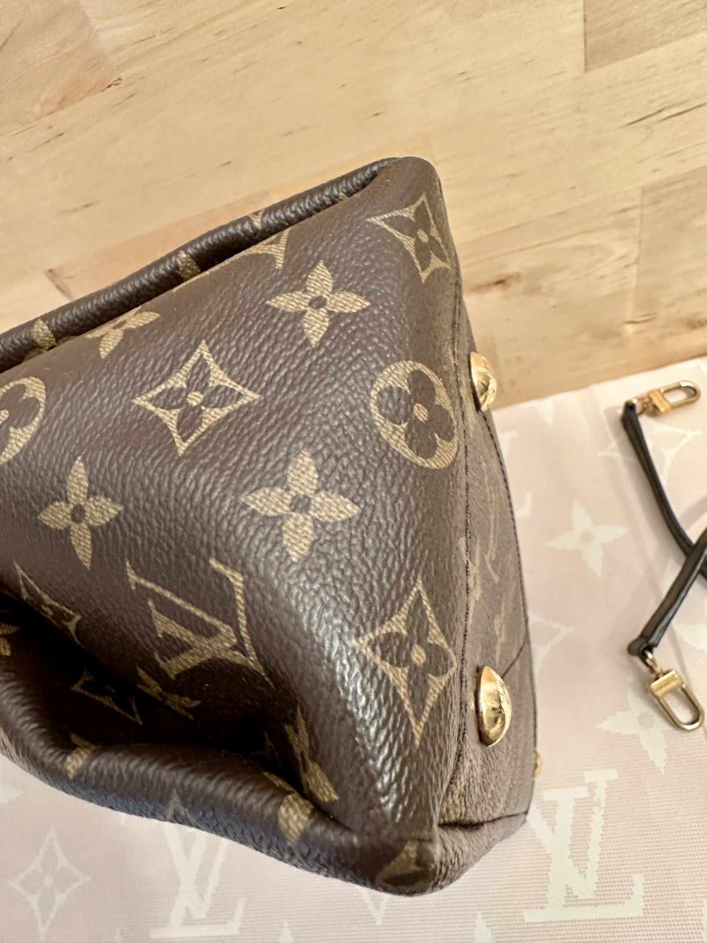 LOUIS VUITTON Pallas MM, M41175, SN2154 inkl. verstellbarem Riemen – Bild 9