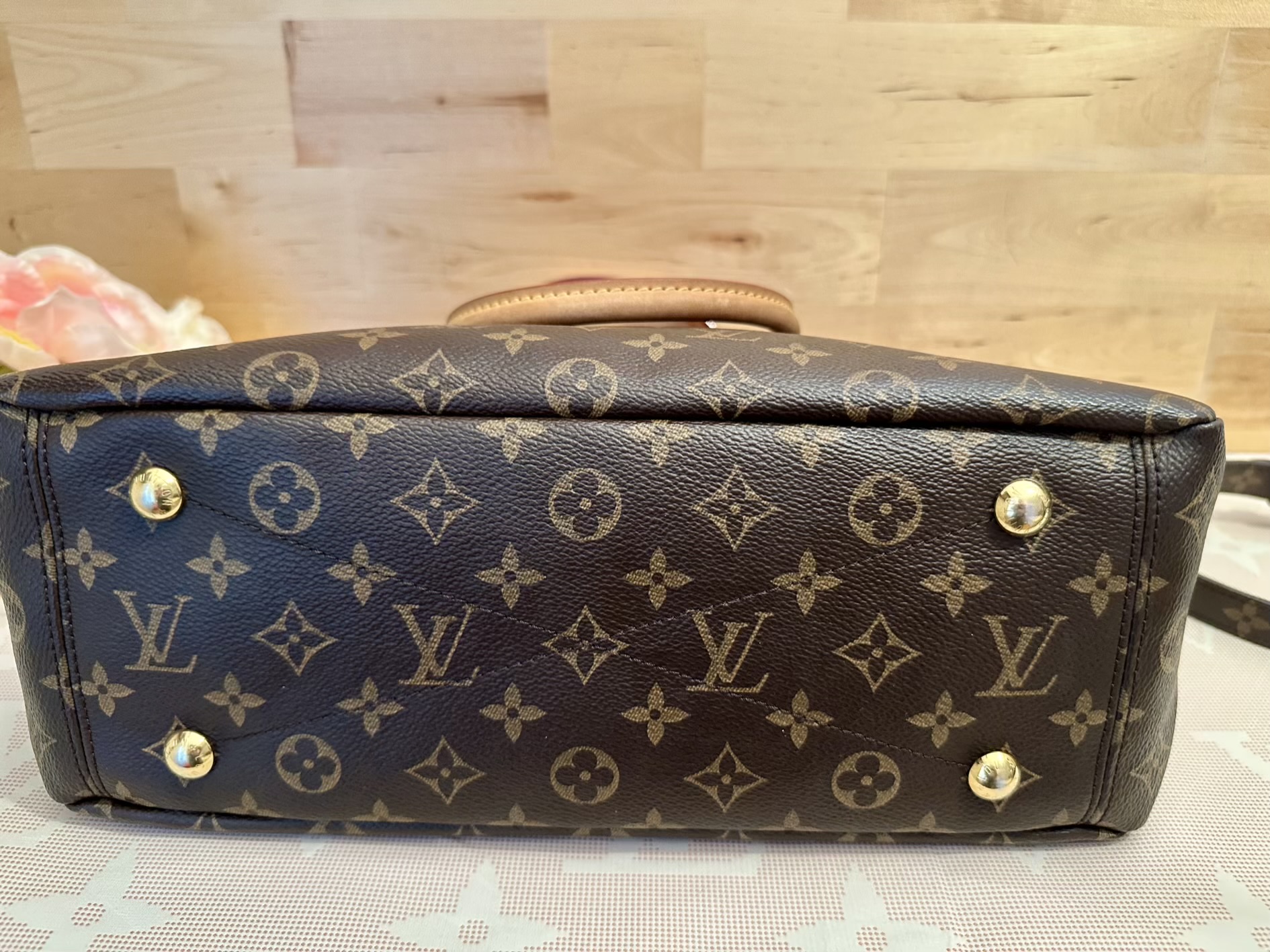 LOUIS VUITTON Pallas MM, M41175, SN2154 inkl. verstellbarem Riemen – Bild 10