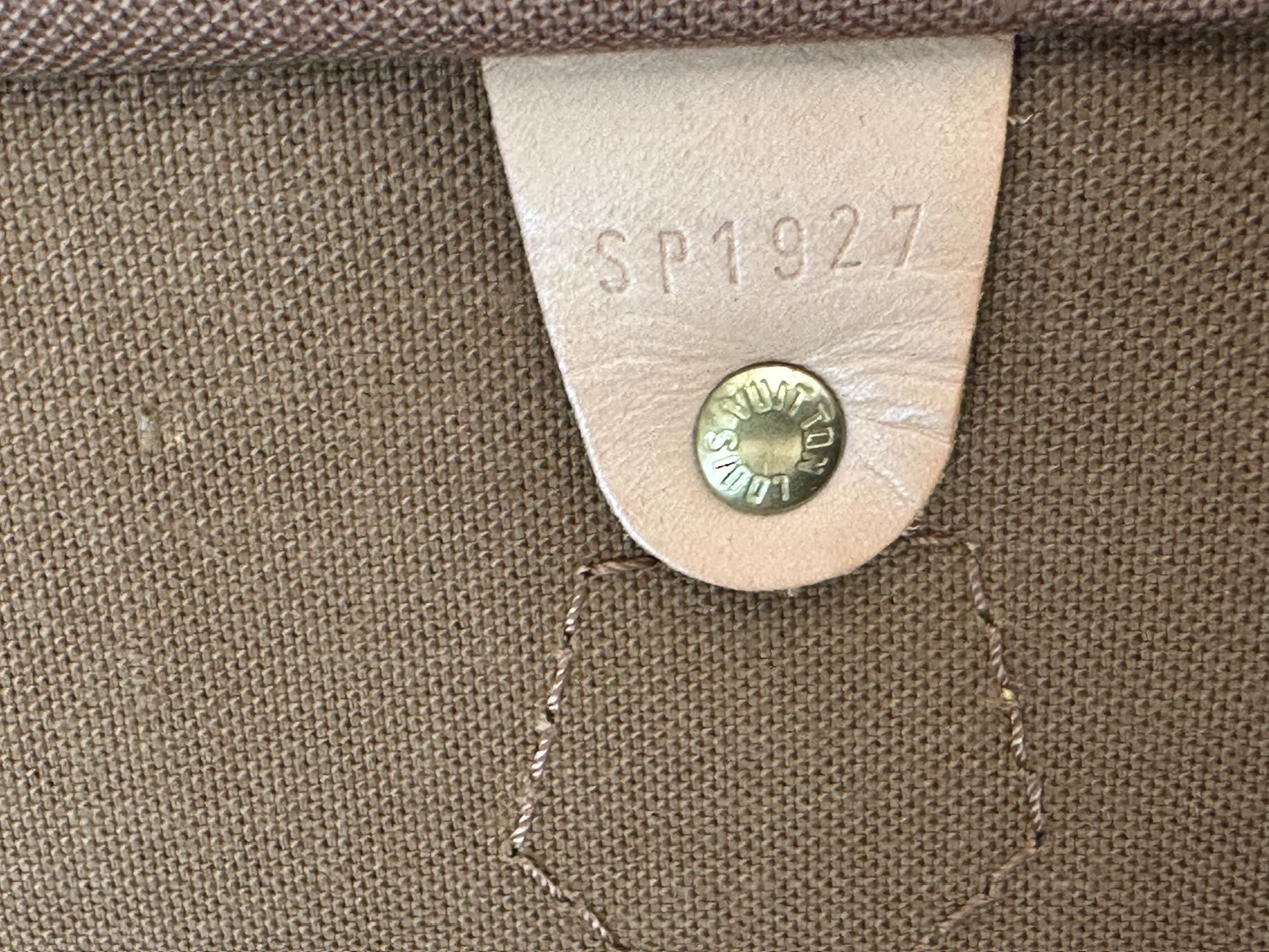 LOUIS VUITTON Speedy 40, M41522, SP1927, ausgezeichneter Zustand – Bild 9