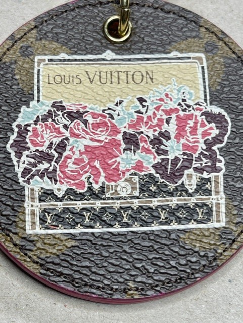 LOUIS VUITTON Bagcharm, M61028,Porte-Clés Illustré Posies, Flower Trunk – Bild 4