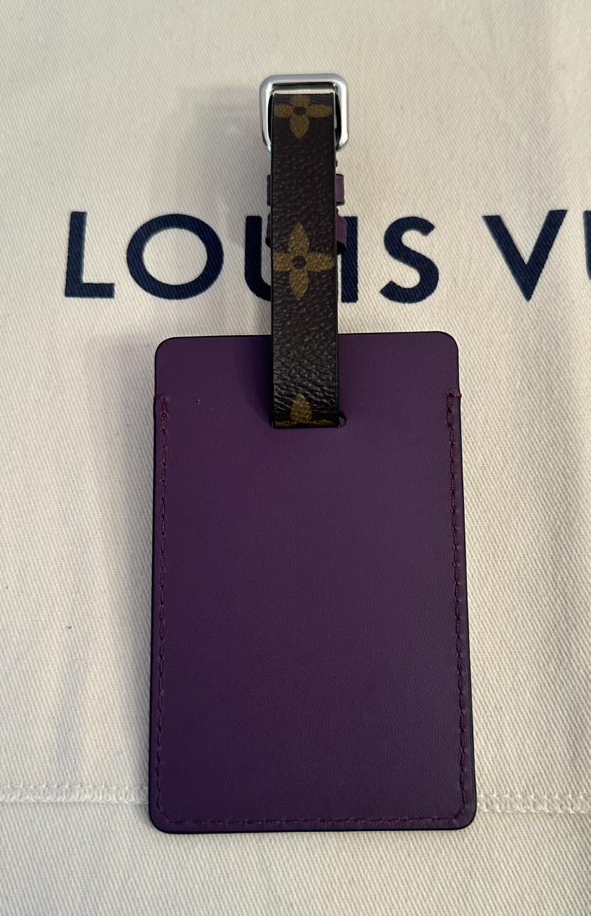 LOUIS VUITTON VIP Kofferanhänger, Tag monogram, lila – Bild 3