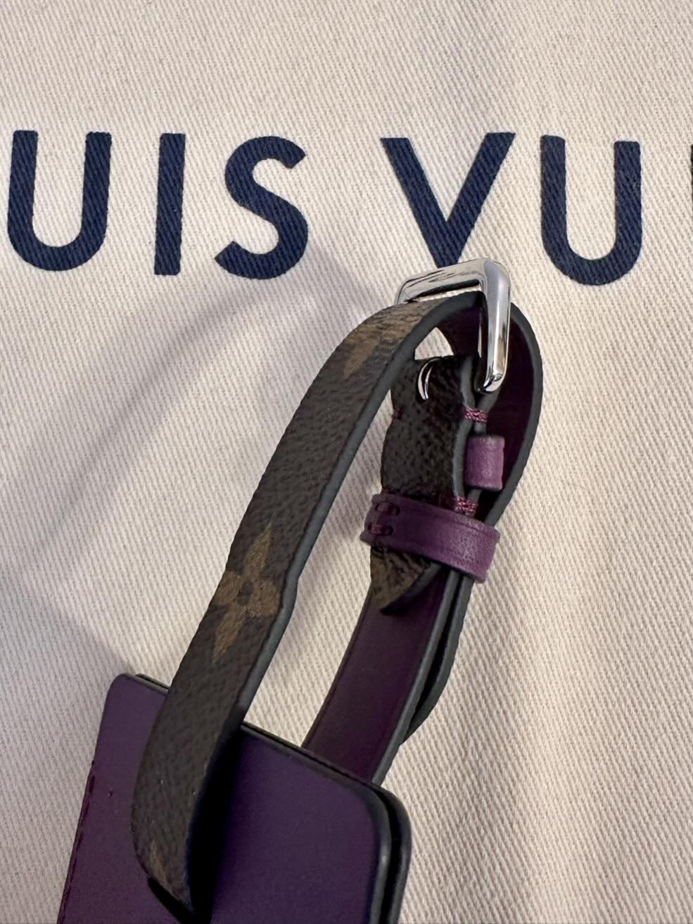 LOUIS VUITTON VIP Kofferanhänger, Tag monogram, lila – Bild 4
