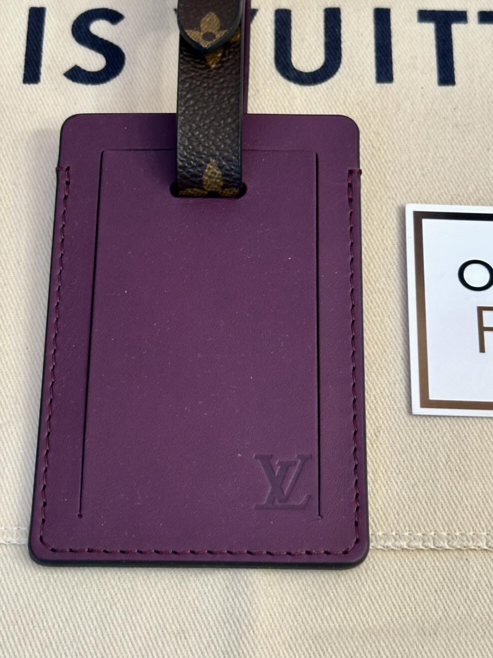 LOUIS VUITTON VIP Kofferanhänger, Tag monogram, lila – Bild 7