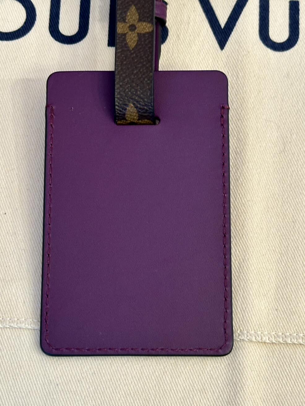 LOUIS VUITTON VIP Kofferanhänger, Tag monogram, lila – Bild 9