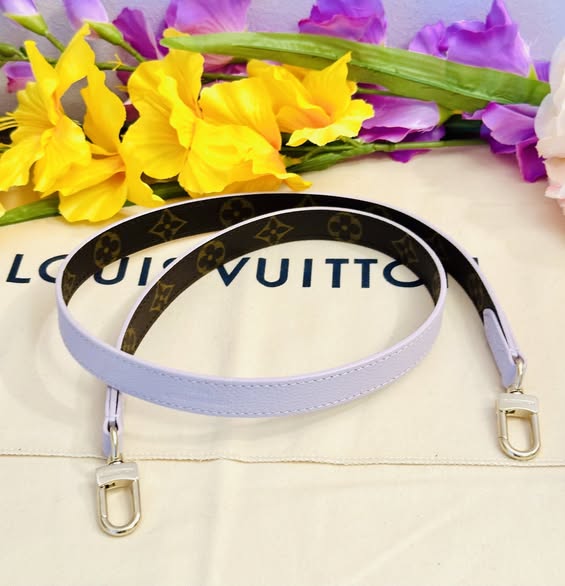 LOUIS VUITTON Taschenriemen / Taschengurt Monogram Lila Inside Out – Bild 5